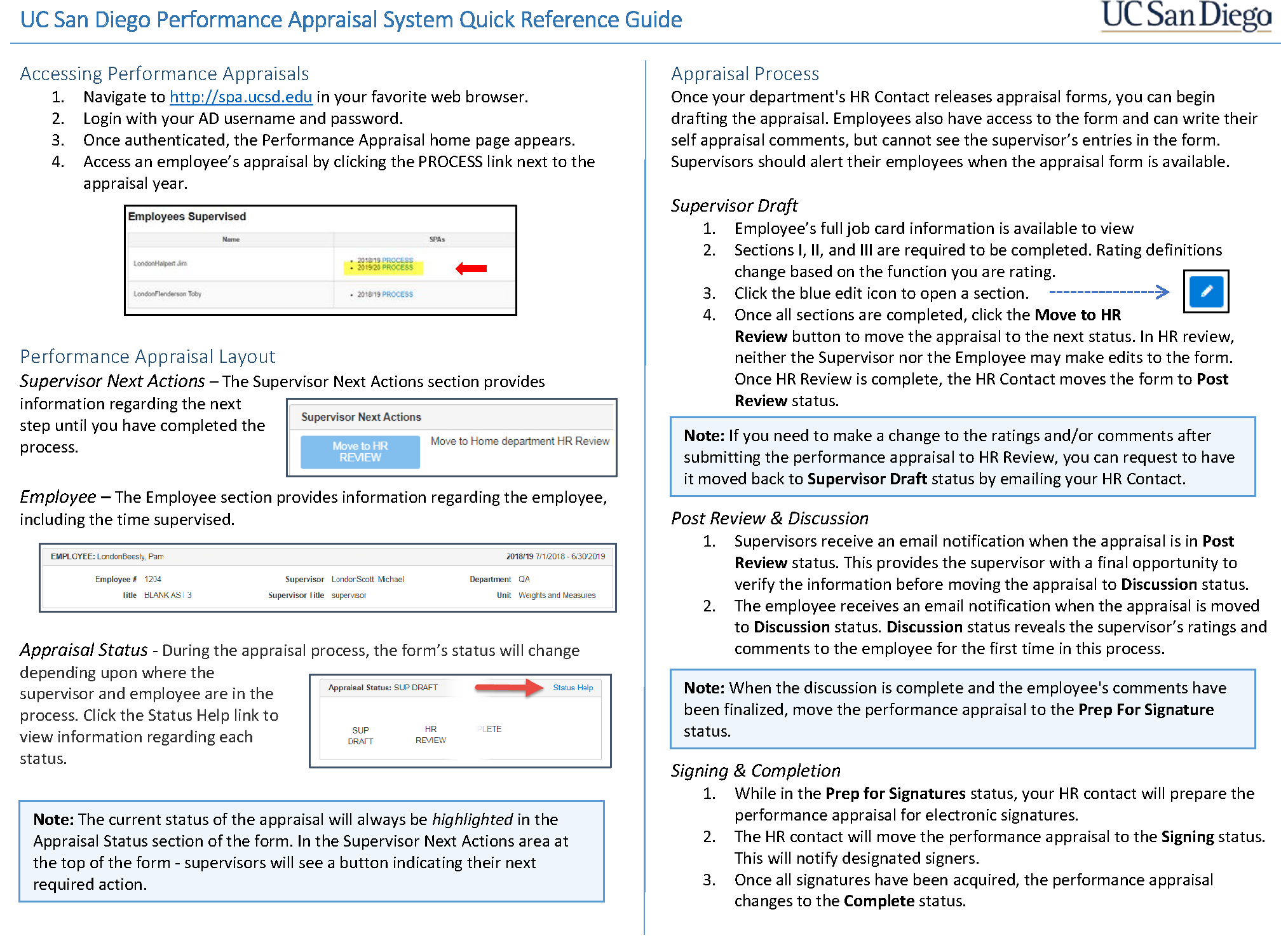 Performace Appraisal Guide for Supervisors